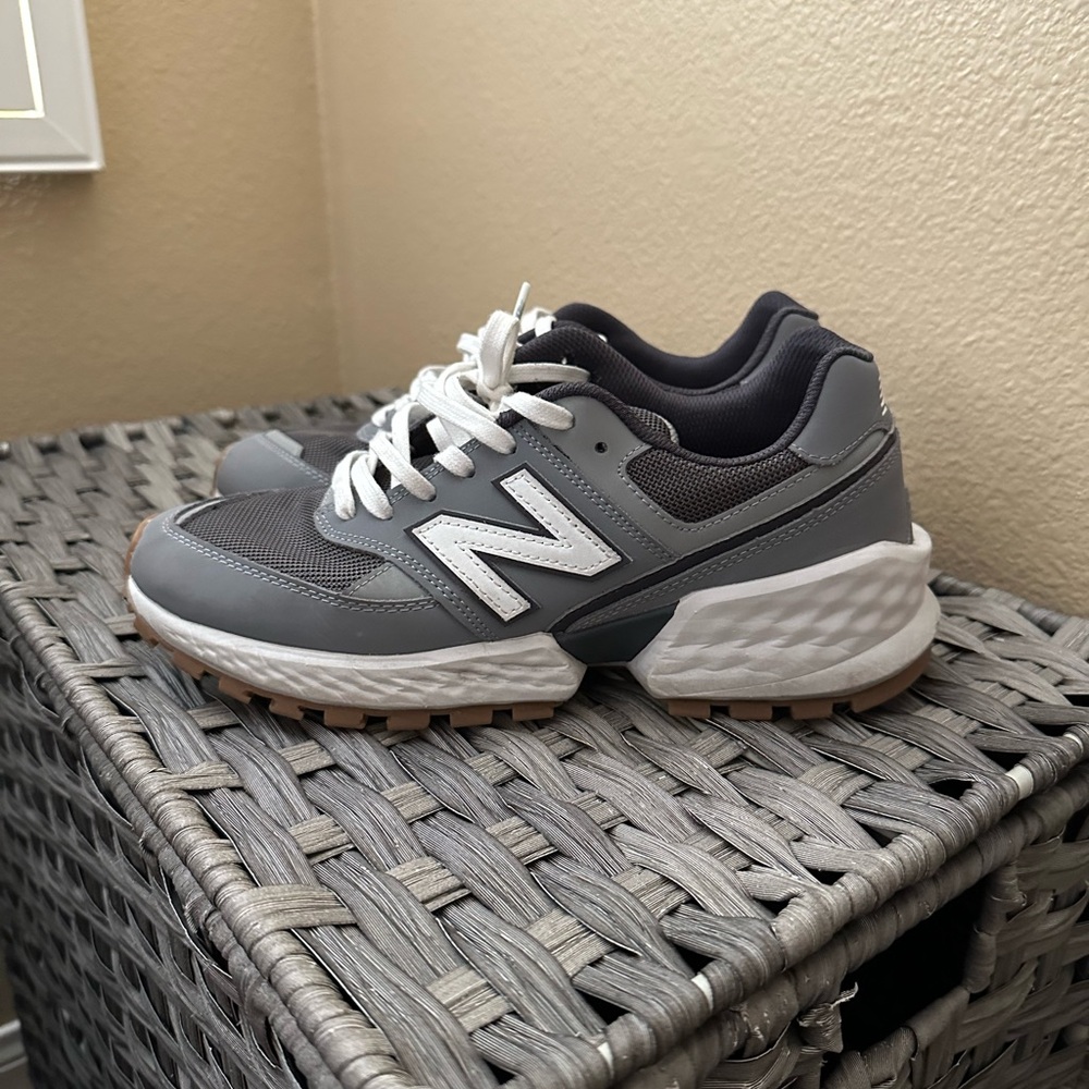 New Balance/FIGS Charcoal and White Sneakers